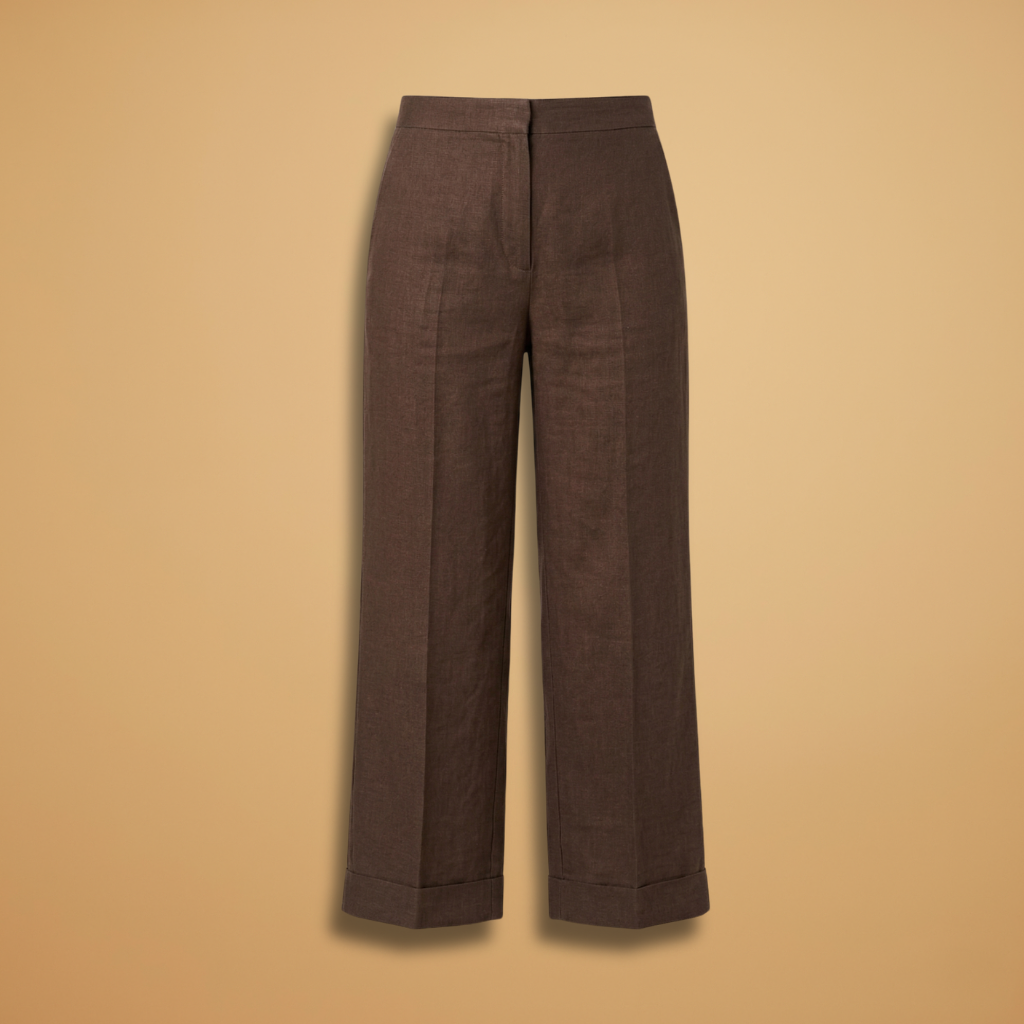 Women's Trousers with Side Pockets and Straight Legs