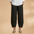 Women's Trousers with Tapered Legs and Elasticated Waist
