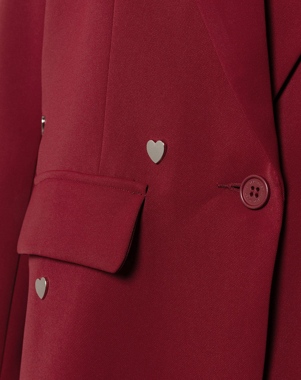 Dames blazer met hartjesdetail en studs