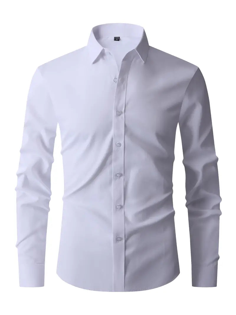 Oliver | Heren Slim Fit Overhemd met Knoopsluiting