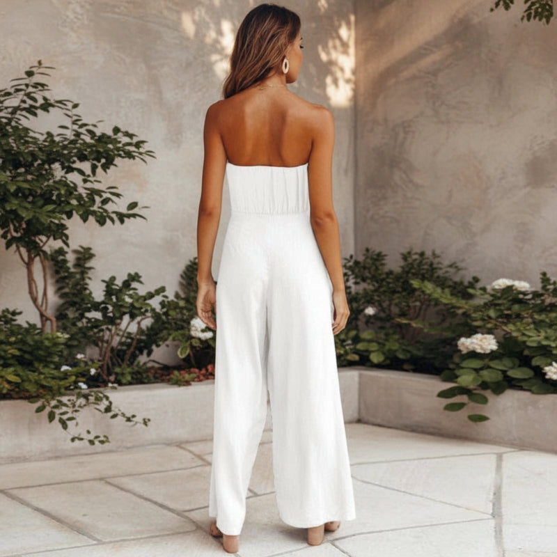 Women’s Backless Wide-Leg Jumpsuit