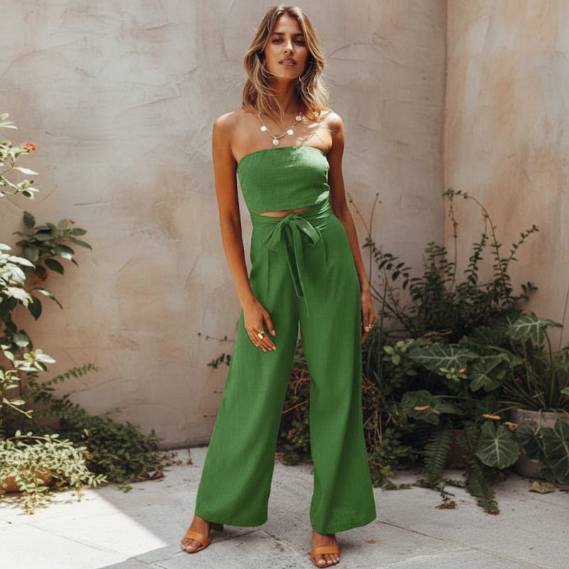 Women’s Backless Wide-Leg Jumpsuit