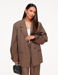Oversized blazer met klassieke pasvorm voor dames