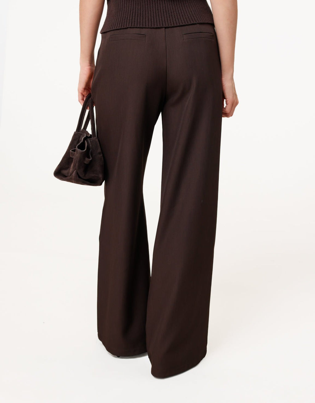 Donkerbruine Wijde Classic - Pantalon