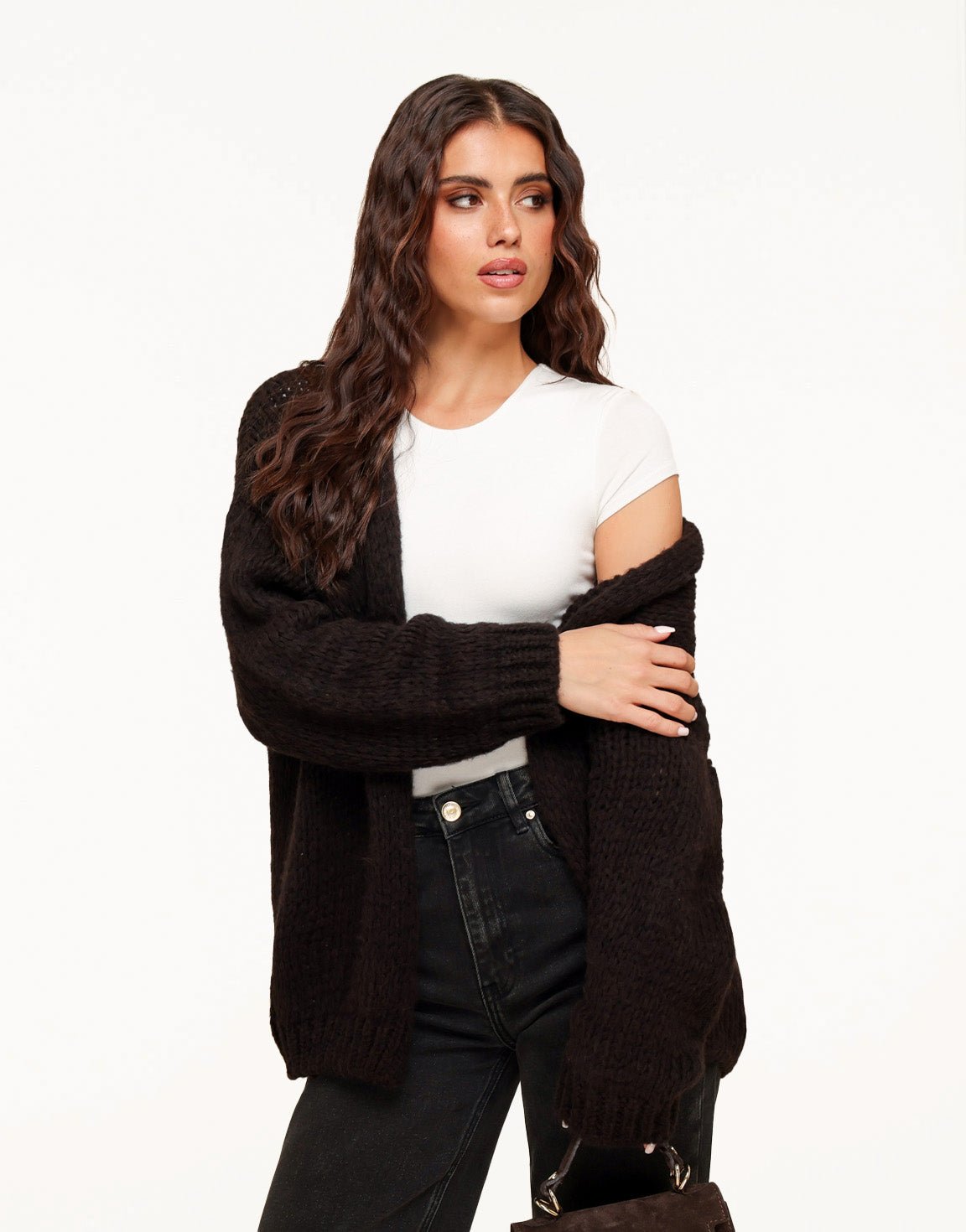Wollen cardigan met klassieke pasvorm