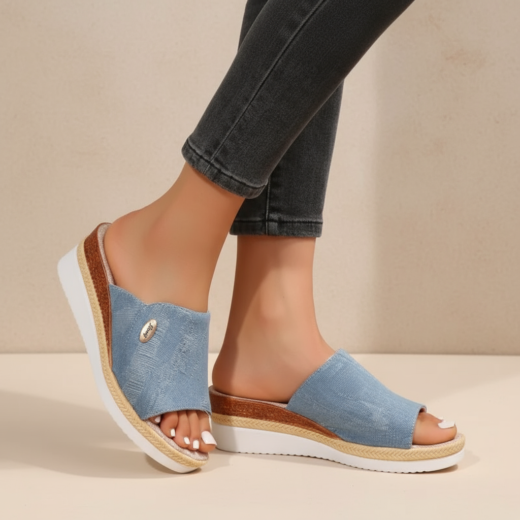 Lena | Women's Woven Wedge Sandal