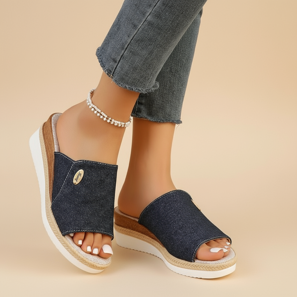 Lena | Women's Woven Wedge Sandal