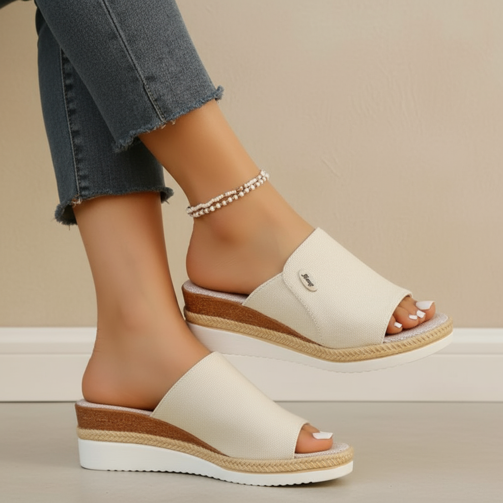 Lena | Women's Woven Wedge Sandal