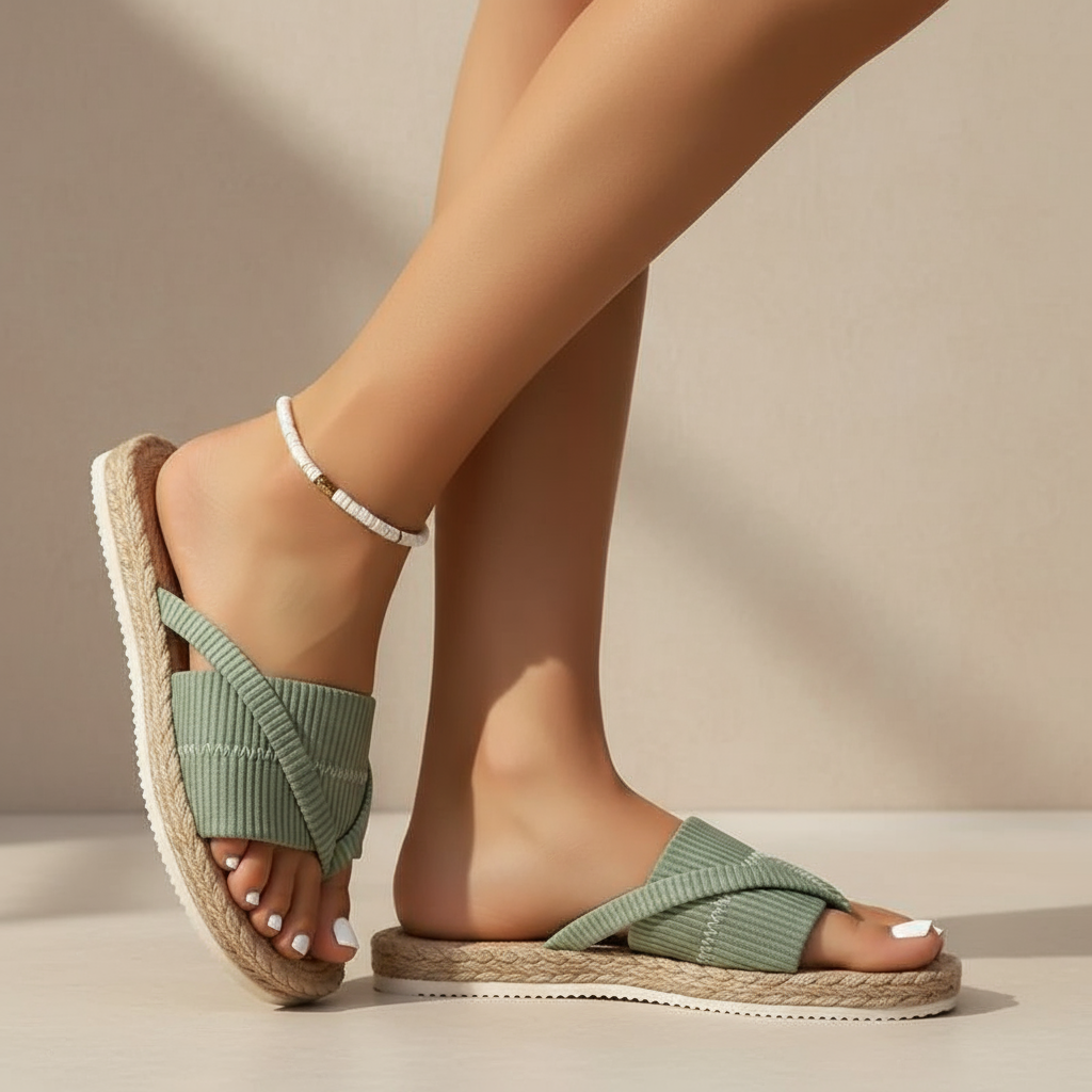 Iris | Women's Cross Strap Espadrille Sandal
