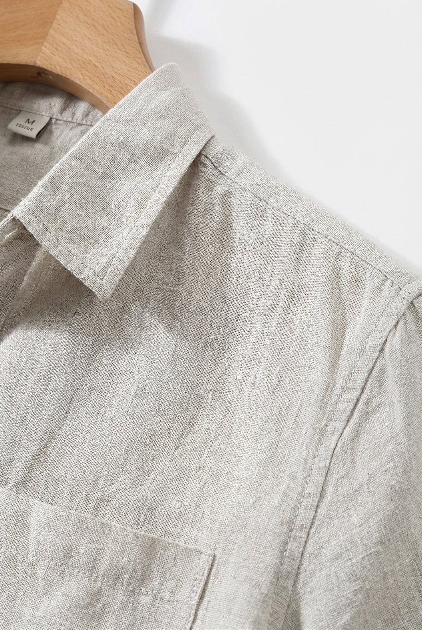 Men's Linen Short Sleeve Shirt
