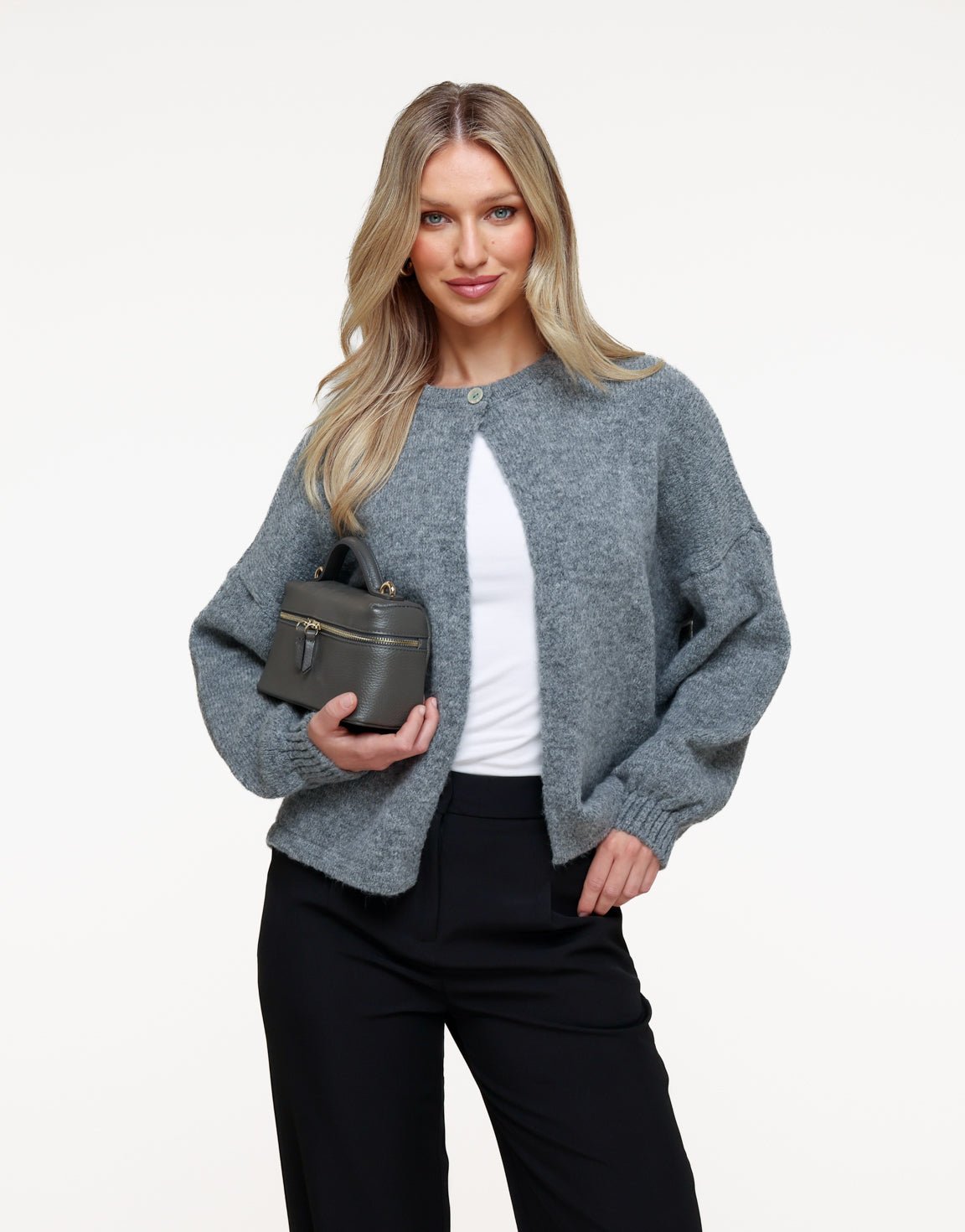 Gebreide cardigan met knoopsluiting voor dames
