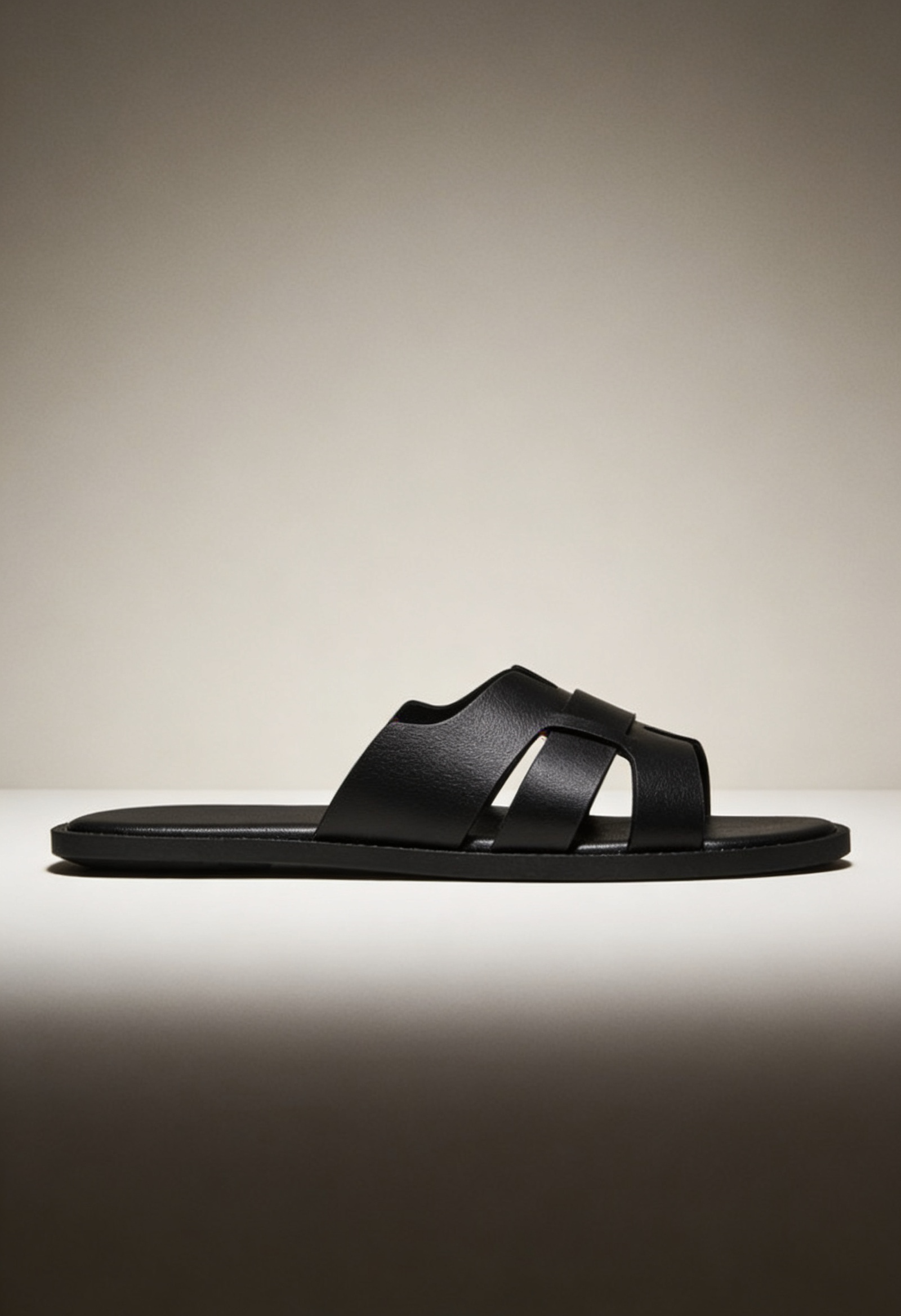 Men's Leather Slide Sandals