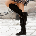 Tanja | Damen Herbst Over-the-Knee Stiefel mit Reißverschluss