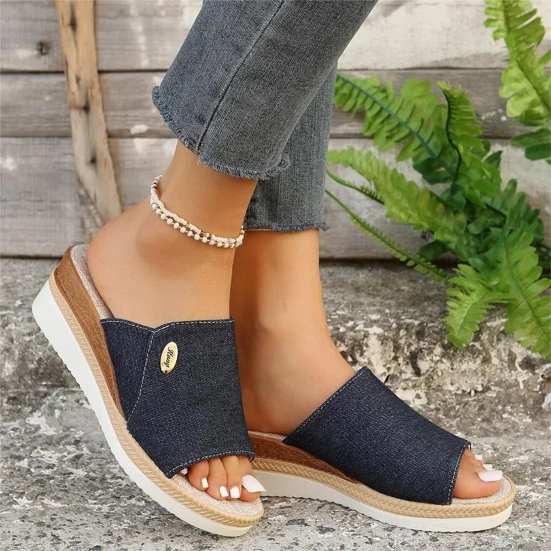 Lena | Women's Woven Wedge Sandal