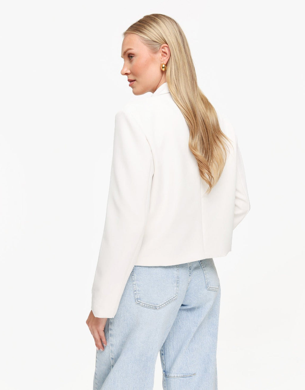 Korte getailleerde blazer voor dames