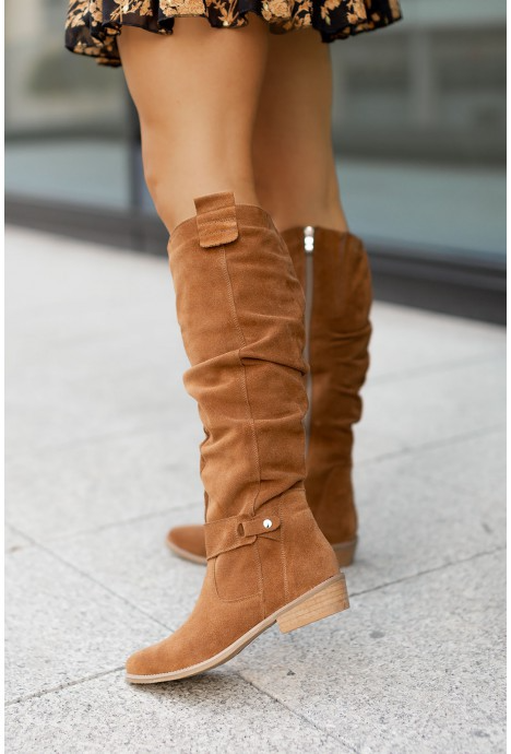 Tanja | Damen Herbst Over-the-Knee Stiefel mit Reißverschluss